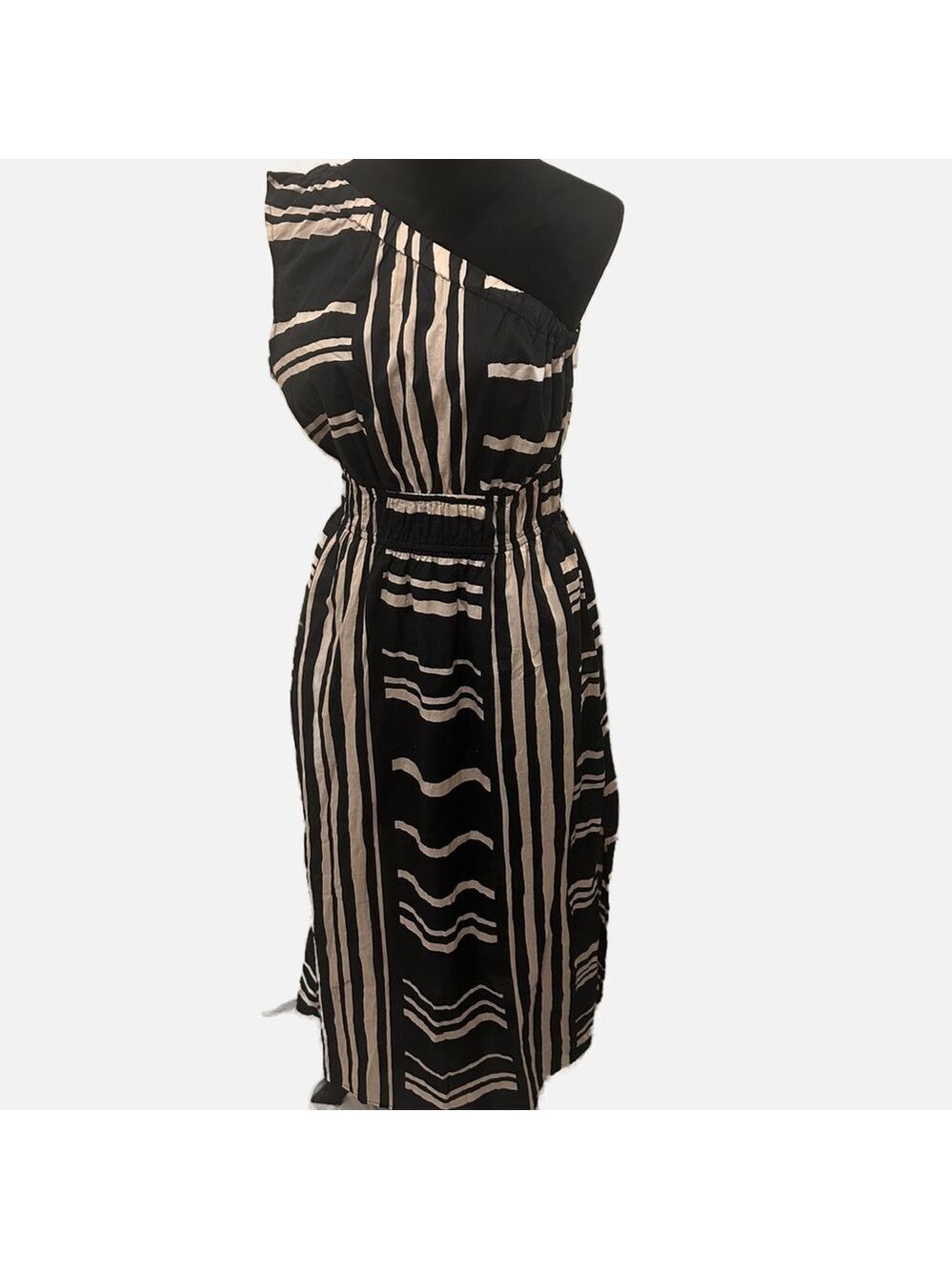 NEW Rails Selani Island Strip One-Shoulder Dress Resort Summer Party Vacation